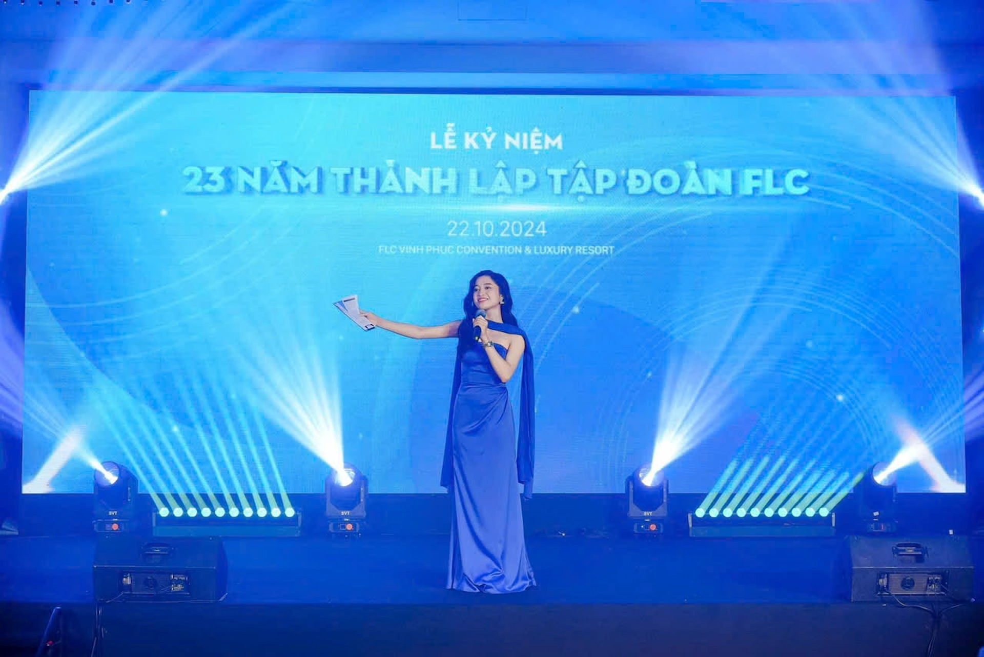 FLC 23rd Anniversary host on stage