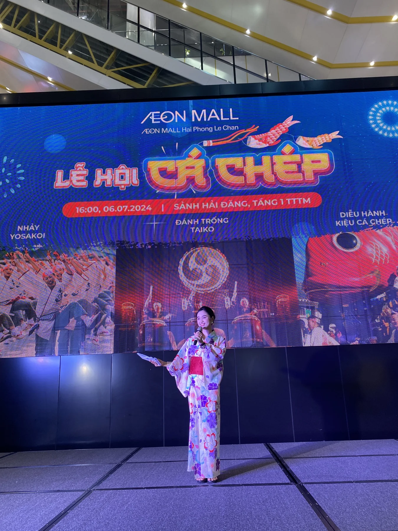 AEON Mall Hai Phong Carp Festival opening stage